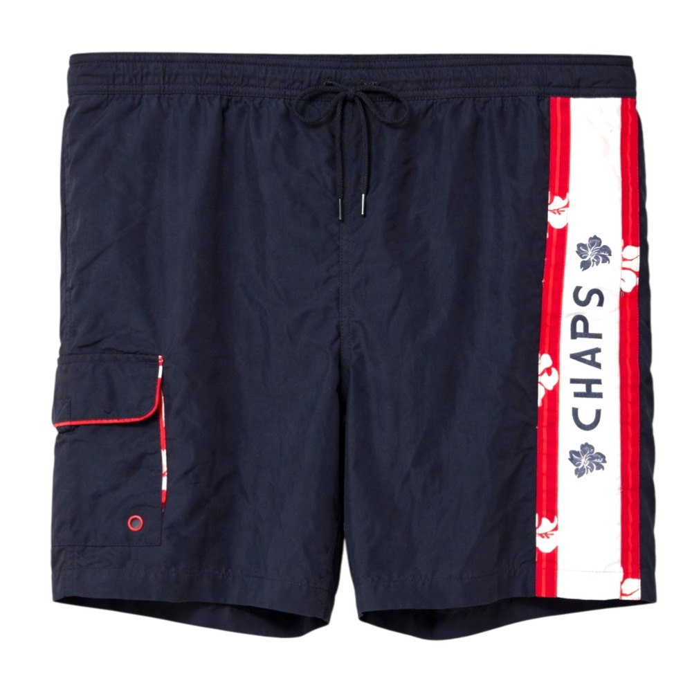 Ralph Lauren Chaps Y2K Surfcore Swim Trunks Mens Sz XXL Preppy Coastal Beachcore